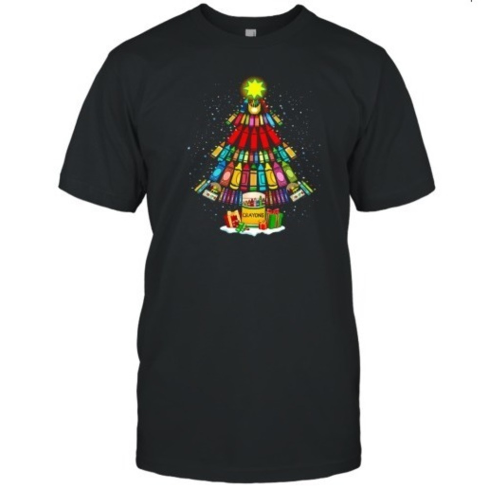 Come And Paint A Christmas Tree With Me Teacher T-Shirt